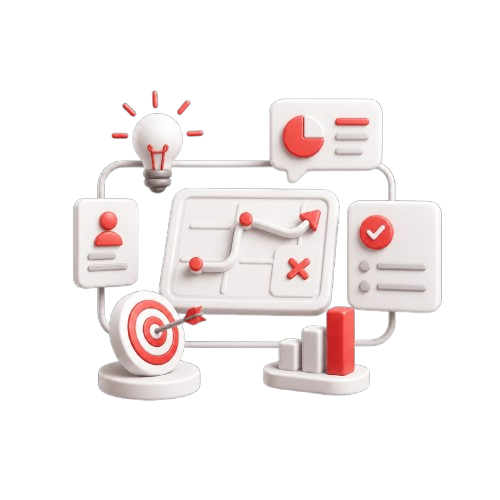 Strategy planning with goals, analytics, and growth roadmap